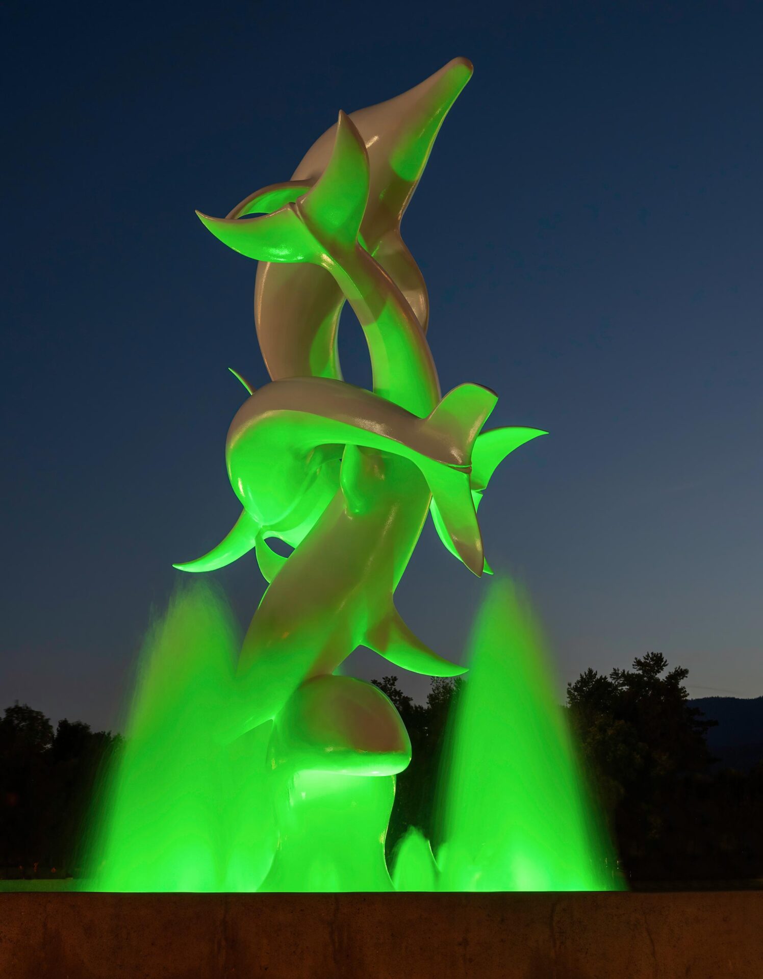 Rhapsody Dolphins Statue Kelowna BC 2