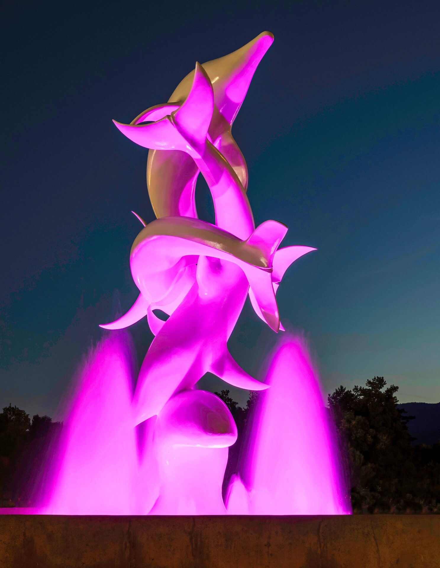 Rhapsody Dolphins Statue Kelowna BC 3