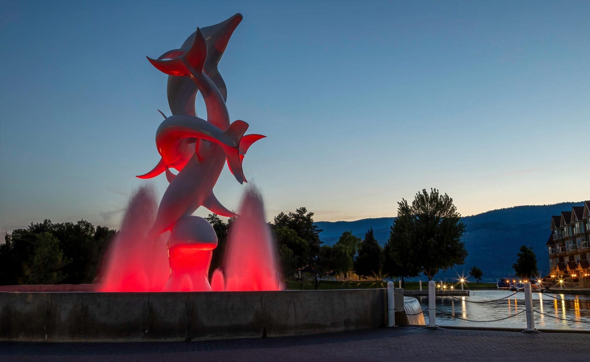 Rhapsody Dolphins Statue Kelowna BC 8