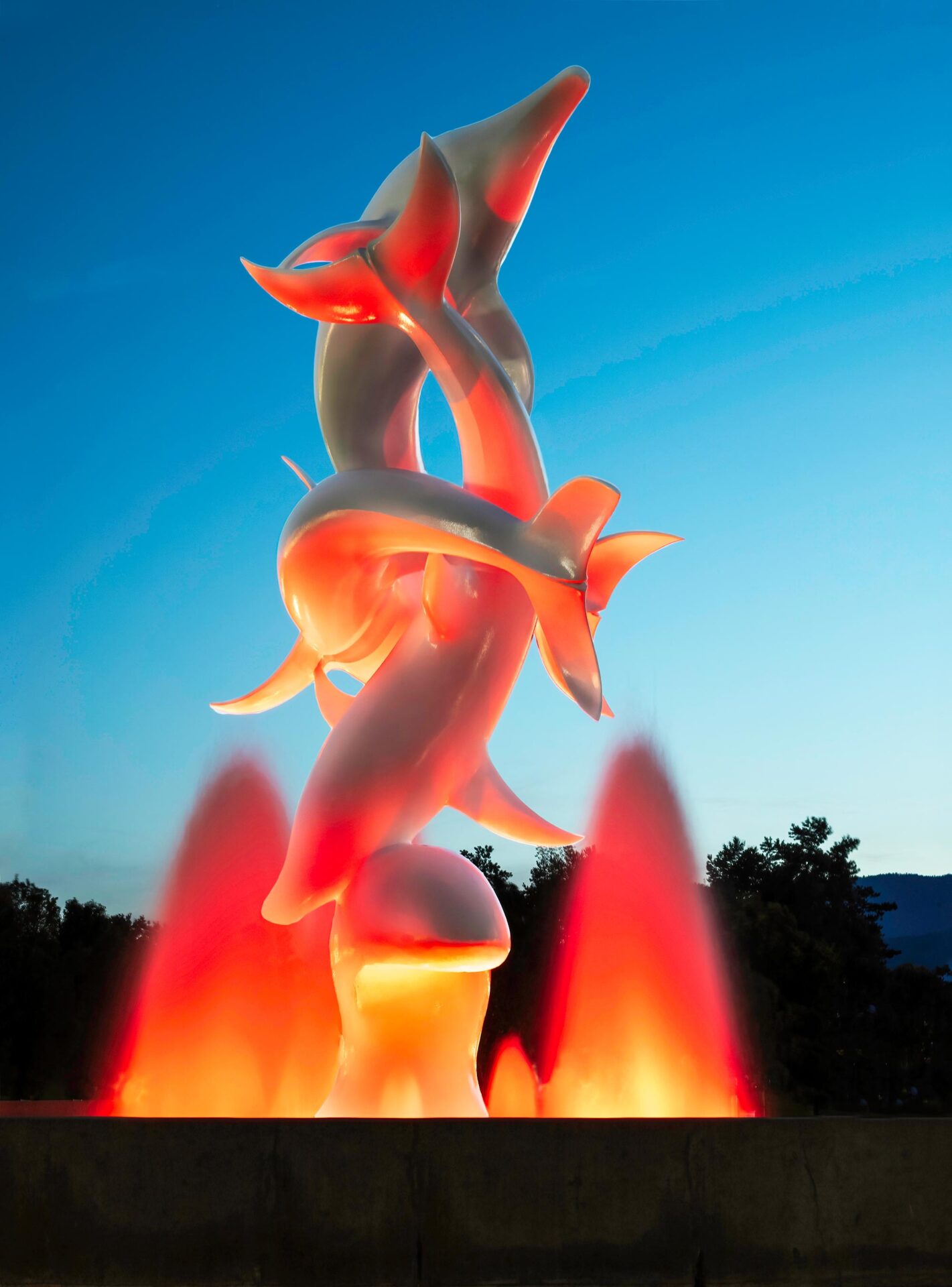 Rhapsody Dolphins Statue Kelowna BC 7