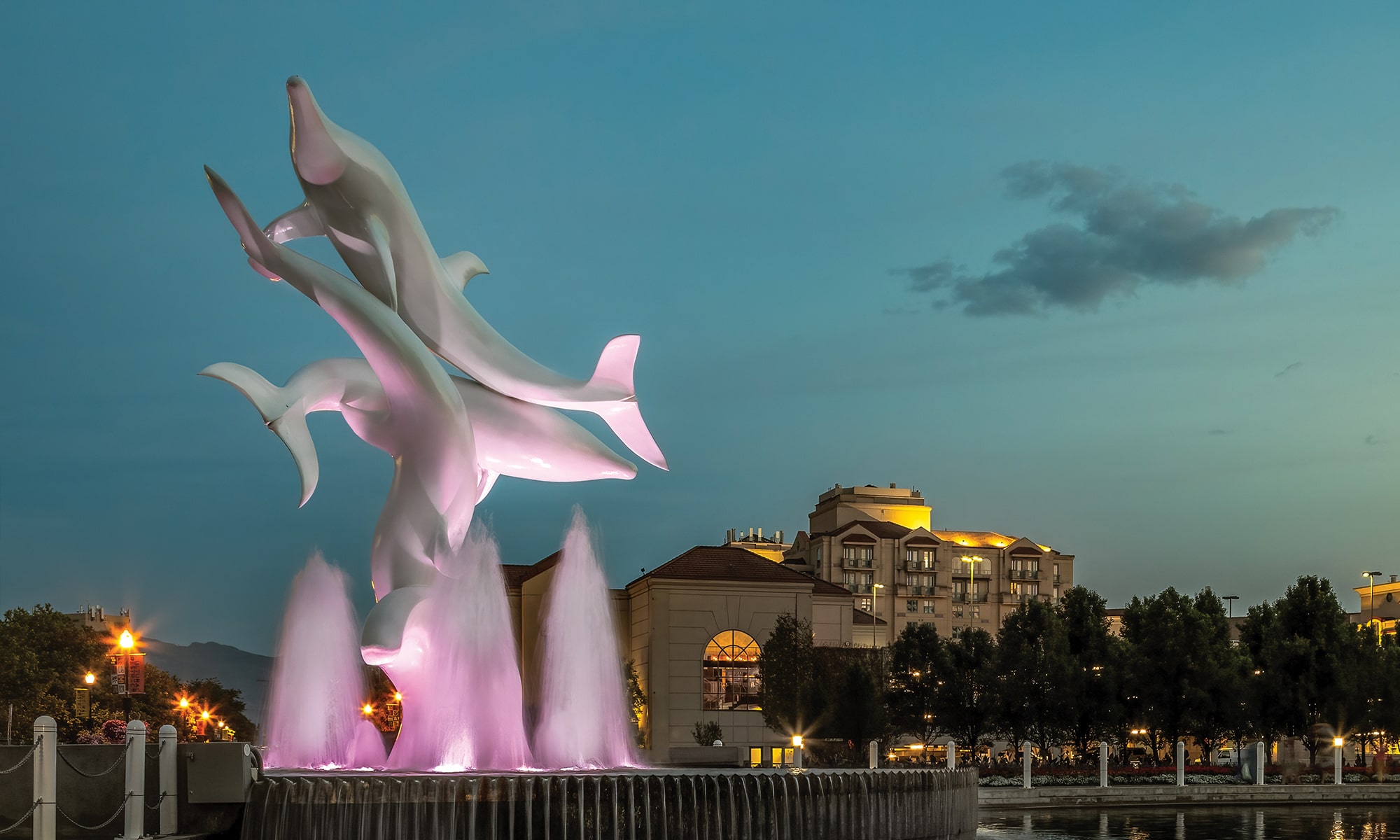 Rhapsody Dolphins Statue Kelowna BC Header 1